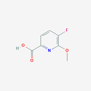 molecular formula C7H6FNO3 B3176898 5-Fluoro-6-methoxypicolinic acid CAS No. 1211534-53-0
