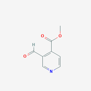 molecular formula C8H7NO3 B3176902 Methyl 3-formylisonicotinate CAS No. 1211592-55-0