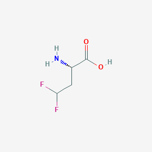 molecular formula C4H7F2NO2 B3176946 (2S)-2-amino-4,4-difluorobutanoic acid CAS No. 121960-22-3