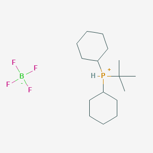 molecular formula C16H32BF4P B3176948 tert-Butyldicyclohexylphosphonium tetrafluoroborate CAS No. 1220349-00-7