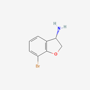 molecular formula C8H8BrNO B3176960 (3S)-7-bromo-2,3-dihydro-1-benzofuran-3-amine CAS No. 1228557-01-4