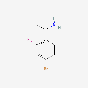 molecular formula C8H9BrFN B3176962 (S)-1-(4-bromo-2-fluorophenyl)ethan-1-amine CAS No. 1228559-00-9