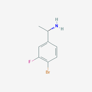 molecular formula C8H9BrFN B3176988 (S)-1-(4-Bromo-3-fluorophenyl)ethanamine CAS No. 1241678-53-4