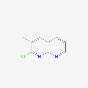 molecular formula C9H7ClN2 B3177000 2-Chloro-3-methyl-1,8-naphthyridine CAS No. 1245649-45-9