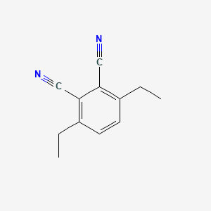 molecular formula C12H12N2 B3177037 3,6-Diethylphthalonitrile CAS No. 125773-94-6
