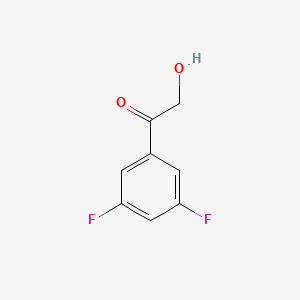 molecular formula C8H6F2O2 B3177042 1,3-Difluoro-5-(hydroxyacetyl)benzene CAS No. 1260403-62-0