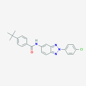 molecular formula C23H21ClN4O B317706 4-tert-butyl-N-[2-(4-chlorophenyl)-2H-benzotriazol-5-yl]benzamide 