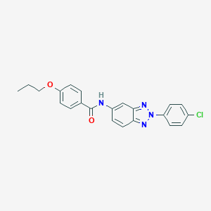 N-[2-(4-chlorophenyl)-2H-1,2,3-benzotriazol-5-yl]-4-propoxybenzamide