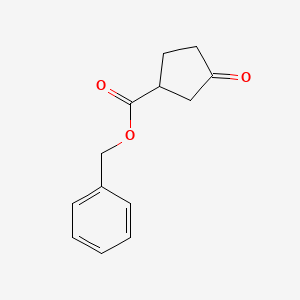molecular formula C13H14O3 B3177108 Benzyl 3-oxocyclopentanecarboxylate CAS No. 130761-99-8