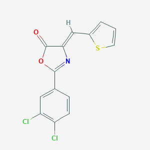 molecular formula C14H7Cl2NO2S B317712 2-(3,4-dichlorophenyl)-4-(2-thienylmethylene)-1,3-oxazol-5(4H)-one 