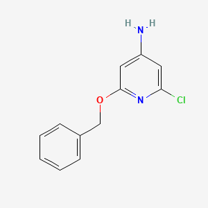 molecular formula C12H11ClN2O B3177151 2-(Benzyloxy)-6-chloropyridin-4-amine CAS No. 1346809-41-3
