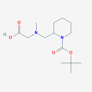 2-(((1-(tert-Butoxycarbonyl)piperidin-2-yl)methyl)(methyl)amino)acetic acid