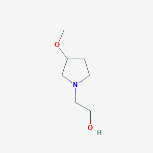 molecular formula C7H15NO2 B3177154 2-(3-Methoxypyrrolidin-1-yl)ethanol CAS No. 1353970-68-9