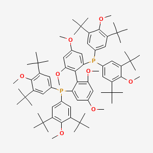 molecular formula C76H108O8P2 B3177177 (R)-DTBM-Garphos CAS No. 1365531-99-2