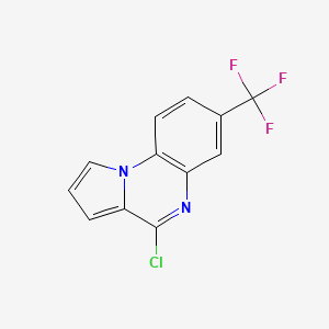 molecular formula C12H6ClF3N2 B3177183 4-氯-7-(三氟甲基)吡咯并[1,2-A]喹喔啉 CAS No. 136773-68-7