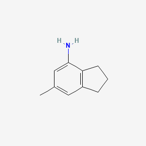 molecular formula C10H13N B3177184 6-methyl-2,3-dihydro-1H-inden-4-amine CAS No. 1369102-96-4