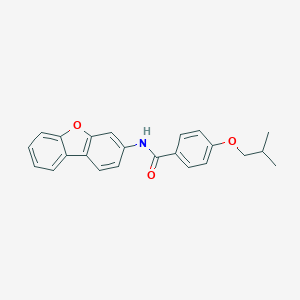 molecular formula C23H21NO3 B317721 N-dibenzo[b,d]furan-3-yl-4-isobutoxybenzamide 