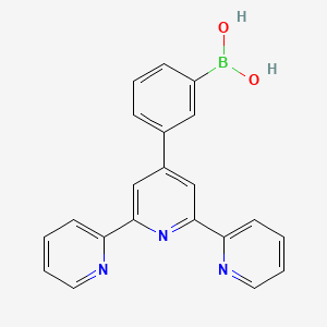 molecular formula C21H16BN3O2 B3177217 (3-([2,2':6',2''-Terpyridin]-4'-yl)phenyl)boronic acid CAS No. 1384573-25-4
