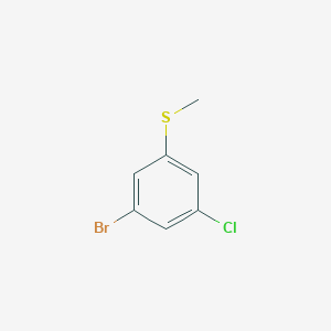 molecular formula C7H6BrClS B3177232 3-Bromo-5-chloro-thioanisole CAS No. 1394291-36-1