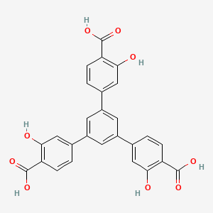 molecular formula C27H18O9 B3177237 5'-(4-Carboxy-3-hydroxyphenyl)-3,3''-dihydroxy-[1,1':3',1''-terphenyl]-4,4''-dicarboxylic acid CAS No. 1397264-18-4