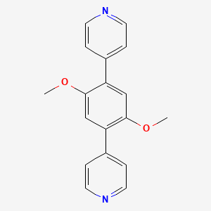 molecular formula C18H16N2O2 B3177256 1,4-Dimethoxy-2,5-di(4-pyridyl)benzene CAS No. 1415393-43-9