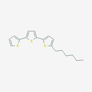 molecular formula C18H20S3 B3177334 5-己基-2,2':5',2''-三噻吩 CAS No. 151271-42-0