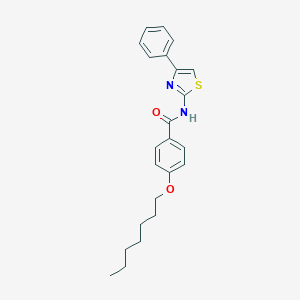 4-(heptyloxy)-N-(4-phenyl-1,3-thiazol-2-yl)benzamide