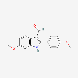 6-methoxy-2-(4-methoxyphenyl)-1H-indole-3-carbaldehyde