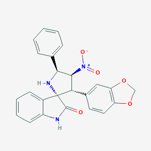 molecular formula C24H19N3O5 B317741 (3S,3'S,4'S,5'S)-3'-(1,3-benzodioxol-5-yl)-4'-nitro-5'-phenylspiro[1H-indole-3,2'-pyrrolidine]-2-one 