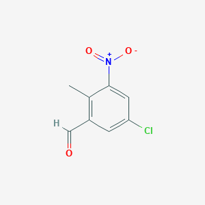 5-Chloro-2-methyl-3-nitrobenzaldehyde