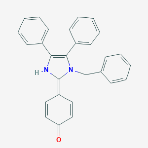 molecular formula C28H22N2O B317746 4-(3-benzyl-4,5-diphenyl-1H-imidazol-2-ylidene)cyclohexa-2,5-dien-1-one 
