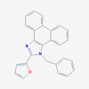 molecular formula C26H18N2O B317747 1-benzyl-2-(2-furyl)-1H-phenanthro[9,10-d]imidazole 