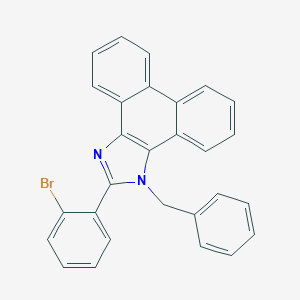 molecular formula C28H19BrN2 B317748 1-benzyl-2-(2-bromophenyl)-1H-phenanthro[9,10-d]imidazole 
