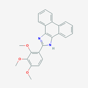 molecular formula C24H20N2O3 B317749 2-(2,3,4-trimethoxyphenyl)-1H-phenanthro[9,10-d]imidazole 
