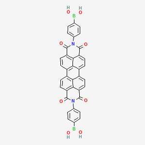 molecular formula C36H20B2N2O8 B3177498 ((1,3,8,10-四氧代-1,3,8,10-四氢蒽[2,1,9-def:6,5,10-d'e'f']二异喹啉-2,9-二基)双(4,1-苯撑))二硼酸 CAS No. 1798300-46-5