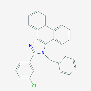 molecular formula C28H19ClN2 B317750 1-benzyl-2-(3-chlorophenyl)-1H-phenanthro[9,10-d]imidazole 