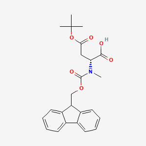(R)-2-((((9H-Fluoren-9-yl)methoxy)carbonyl)(methyl)amino)-4-(tert-butoxy)-4-oxobutanoic acid