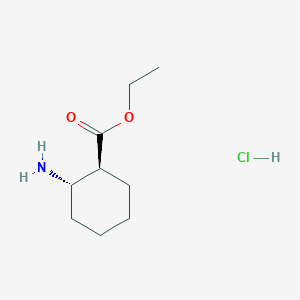 molecular formula C9H18ClNO2 B3177519 Ethyl (1S,2S)-2-aminocyclohexane-1-carboxylate hydrochloride CAS No. 180979-18-4