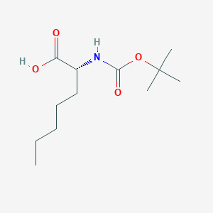 (R)-2-((tert-Butoxycarbonyl)amino)heptanoic acid