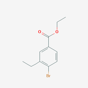 molecular formula C11H13BrO2 B3177532 Ethyl 4-bromo-3-ethylbenzoate CAS No. 1822660-95-6