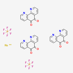 molecular formula C36H18F12N6O6P2Ru B3177534 Tris(1,10-phenanthroline-5,6-dione)ruthenium(II) bis(hexafluorophosphate) CAS No. 184023-77-6