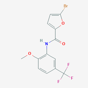 molecular formula C13H9BrF3NO3 B317754 5-bromo-N-[2-methoxy-5-(trifluoromethyl)phenyl]-2-furamide 
