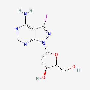 (2R,3S,5R)-5-(4-Amino-3-iodo-1H-pyrazolo[3,4-d]pyrimidin-1-yl)-2-(hydroxymethyl)tetrahydrofuran-3-ol