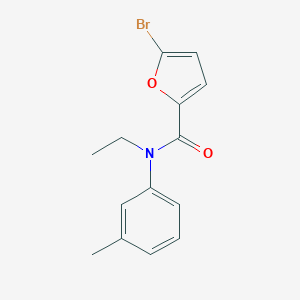 molecular formula C14H14BrNO2 B317757 5-bromo-N-ethyl-N-(3-methylphenyl)-2-furamide 