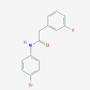 molecular formula C14H11BrFNO B317759 N-(4-bromophenyl)-2-(3-fluorophenyl)acetamide 