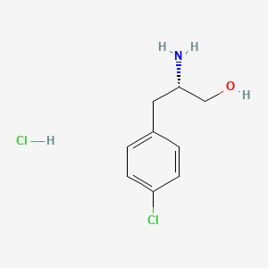 molecular formula C9H13Cl2NO B3177603 (S)-2-Amino-3-(4-chlorophenyl)propan-1-ol hydrochloride CAS No. 1956434-75-5