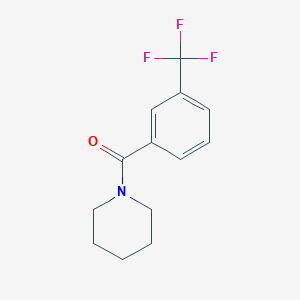 molecular formula C13H14F3NO B317761 1-[3-(Trifluoromethyl)benzoyl]piperidine 