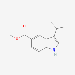molecular formula C13H15NO2 B3177637 3-(丙-2-基)-1H-吲哚-5-甲酸甲酯 CAS No. 201287-01-6
