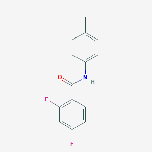 molecular formula C14H11F2NO B317765 2,4-difluoro-N-(4-methylphenyl)benzamide 