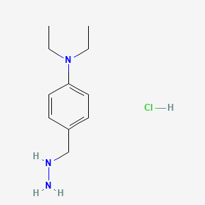 molecular formula C11H20ClN3 B3177650 4-Diethylaminobenzylhydrazine hydrochloride CAS No. 201530-84-9
